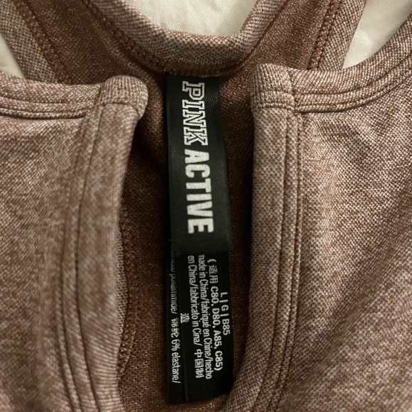 PINK Seamless Brown Sports Bra - Picture 2 of 4